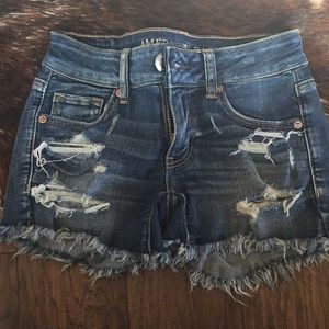 American Eagle Midi Jean Short Size 00